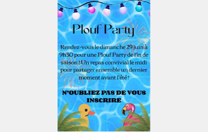 FETE DU CLUB DES DAUPHINS LE 29 JUIN !