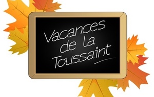 planning vacances de la Toussaint